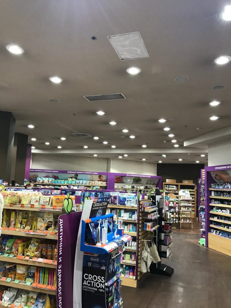 Подмяна осветление на магазин BEFIT Шипченски проход