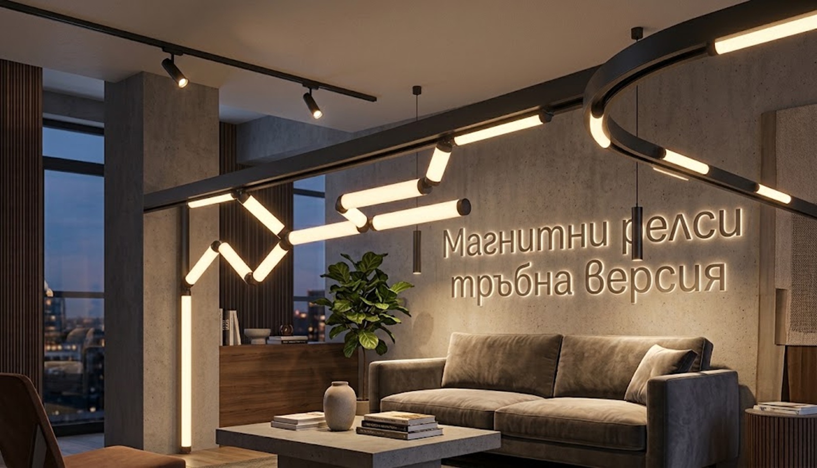 Магнитни релси тръбна версия