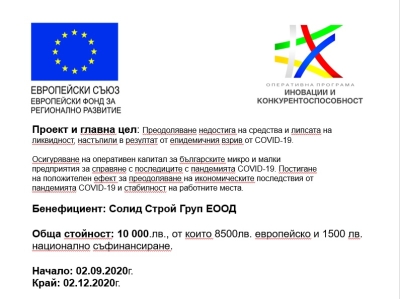 Проект по ОП „Иновации и конкурентоспособност“