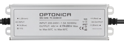 LED Водоустойчиво захранване IP67 200W 48V 4.17A 3 години гаранция