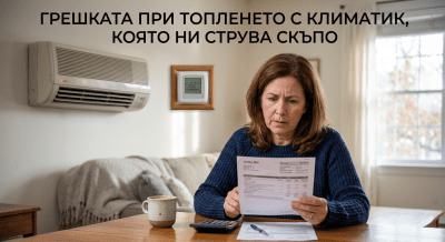 Грешката при топленето с климатик, която ни струва скъпо