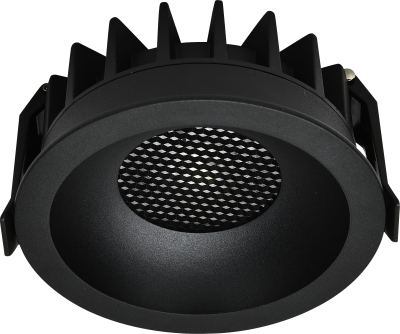 LED COB Луна 15W CCT КРЪГЛА ЧЕРНА - BRIDGELUX