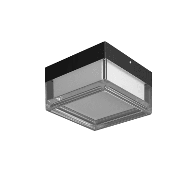 LED Външно Осветително Тяло Квадратно Черно/Черно 9W 3CCT IP66