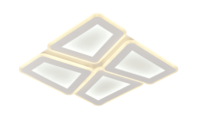 LED Осветително тяло 128W Бяло/Сиво CCT + Дистанционно управление