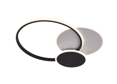 LED Осветително тяло 78W Бяло/Черно CCT + Дистанционно управление