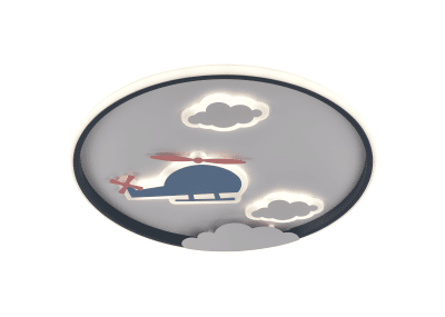 LED Осветително тяло 78W Бяло/Черно CCT + Дистанционно управление