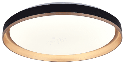 LED Осветително Тяло Черно/Златно 20W 3CCT-Памет + Дистанционно Управление
