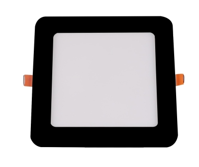 12W LED Тънък Квадратен Модул за вграждане 3CCT Черен