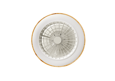 LED Осветително тяло Вентилатор 36W/3CCT Бяло/Дърво + Дистанционно Управление