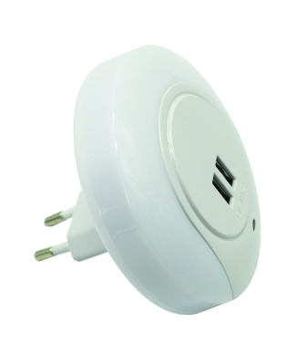 Детска Играчка - Нощна Лампа със Сензор за Светлина AUTO-ON/OFF 2xUSB 0.5W