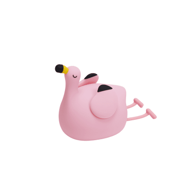 Детска Играчка - Силиконова Лампа ФЛАМИНГО 2W 1200mAh 5V/1A