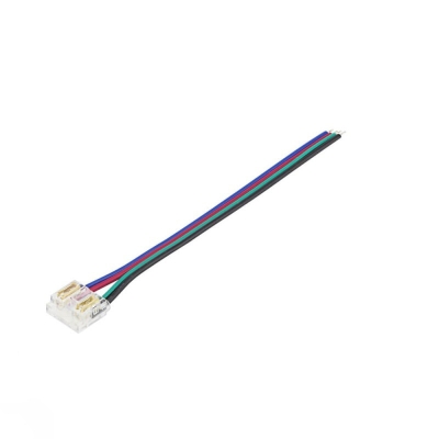 Закрепващ Конектор с крабел от единия край за 10mm COB RGB SKU:4965