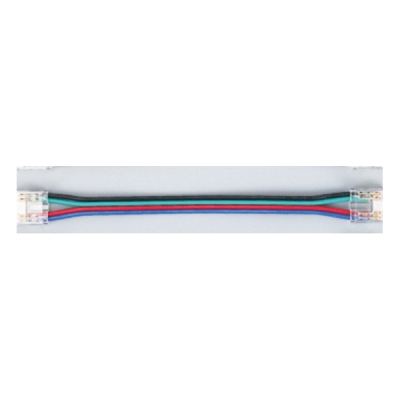 Закрепващ Двоен Конектор с кабел в средата за 10mm COB RGB SKU:4965