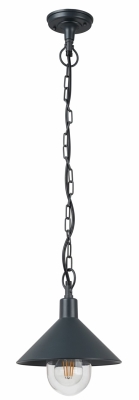 Стенна Лампа Алуминиева IP44 1xЕ27 ЧЕРНО ТЯЛО