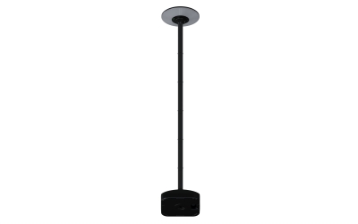 LED Соларна Градинска Лампа CCT Black +2.5M Pole + Water Tank IP65 + Дистанционно Управление