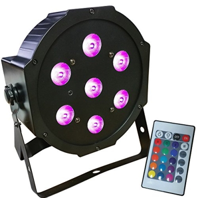 7*10W Remote Mini RGB+WW LED PAR Light