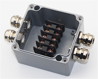 Водоустойчив Aлуминиев Kлемен Блок IP68 - 4 Клеми