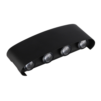 LED Соларен осветител Черен