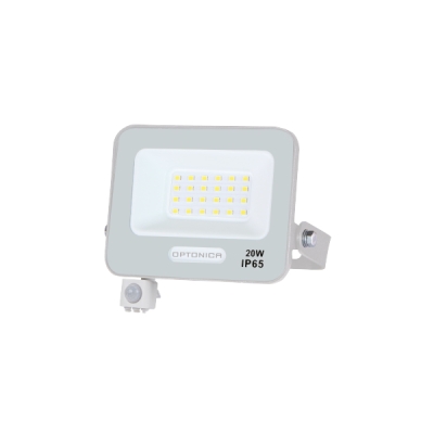 LED SMD Прожектор IP65 Бял със Сензор