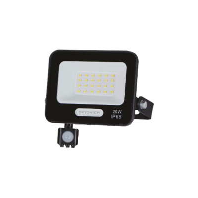 LED SMD Прожектор IP65 Черен със Сензор