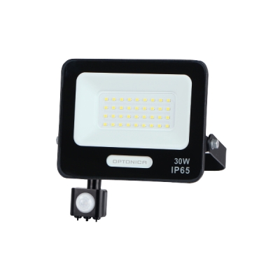 LED SMD Прожектор IP65 Черен със Сензор