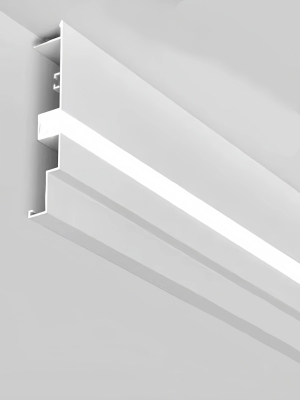 Aluminium Profile for Ceiling White body/Black cover L=2M