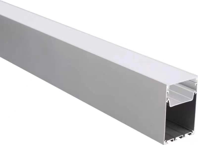 Aluminium Profile LED Strip Black body/White cover L=2M