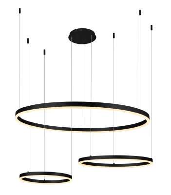 LED Пендел 70W Пясъчно Черно