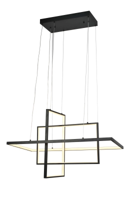 LED Пендел 67W Пясъчно Черно