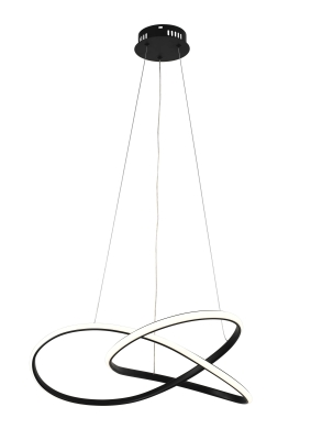 LED Пендел 30W Пясъчно Черно