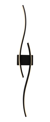 LED Стенно/Осветително Тяло 21W Пясъчно Черно