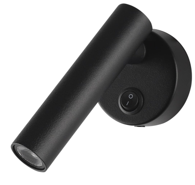 LED осветление за шкаф 2W с ON/OFF ключ Черно