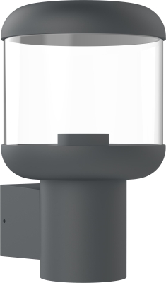 Стенен Осветител Алуминиев с Изчистено Стъкло E27 фасунга IP54