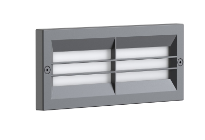 Стенен Осветител Алуминиев с Изчистено Стъкло E27 фасунга IP54