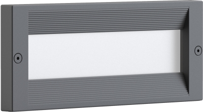 Стенен Осветител Алуминиев с Изчистено Стъкло E27 фасунга IP54