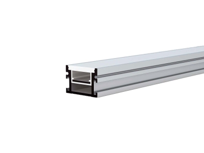 Алуминиев Профил за LED Лента Сребристо Тяло/Бял Рефлектор L=2M