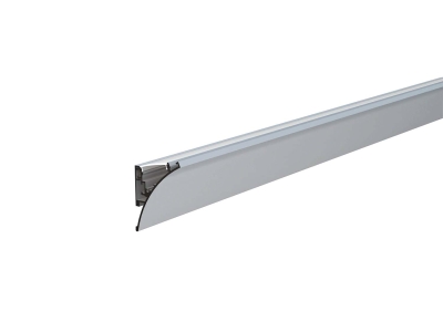 Алуминиев Профил за LED Лента Сребристо Тяло/Бял Рефлектор L=2M