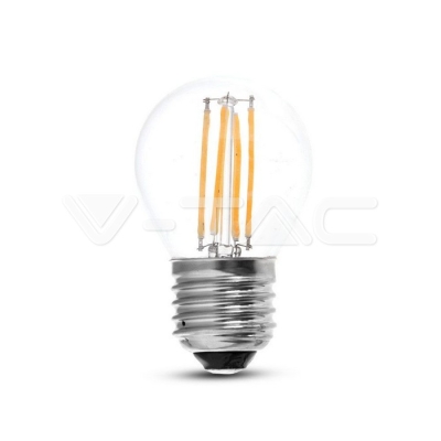 LED Крушка 4W Filament E27 G45 Неутрално Бяла Светлина