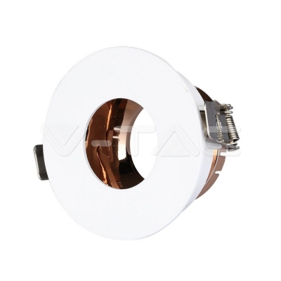 GU10 Отливка Кръг Бяло+Розово Златоно