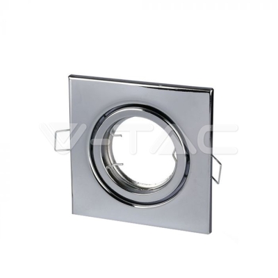 GU10 Корпус Луна Квадрат Оринтируема Хром