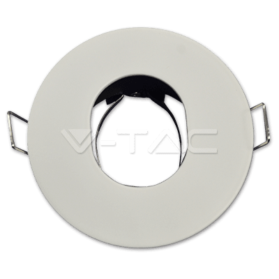 GU10 Корпус Луна Кръг Мат Бяла