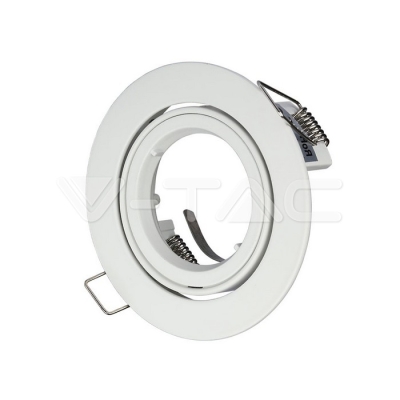 GU10 Корпус Луна Кръг Бяла