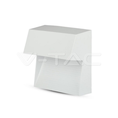 3W LED Осветление за Стъпала Бяло Тяло Квадрат Топло Бяла Светлина