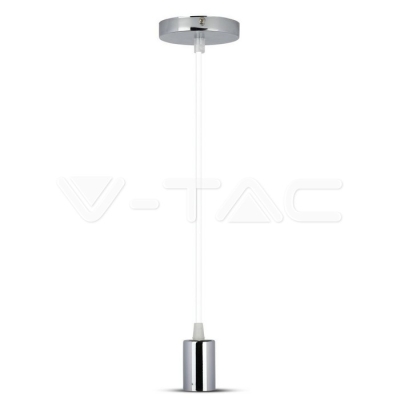 Пендел Хромиран Купол Светло Бял