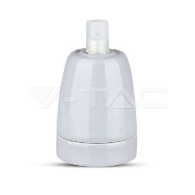 Фасунга Порцелан E27 Сив