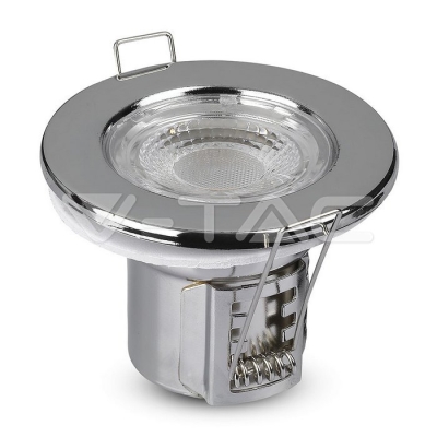 5W LED Луна Пожароустойчива Хром Димираща 4000K