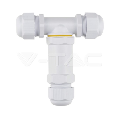 Влагозащитен Конектор Бял 3х8-12мм IP68