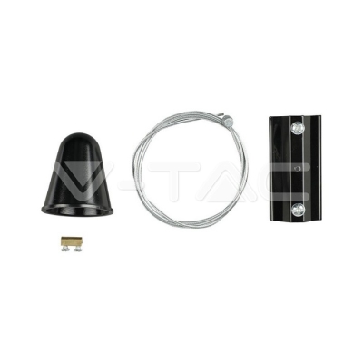 Кит за Висящ Релсов Монтаж 1М / 4Линии черно