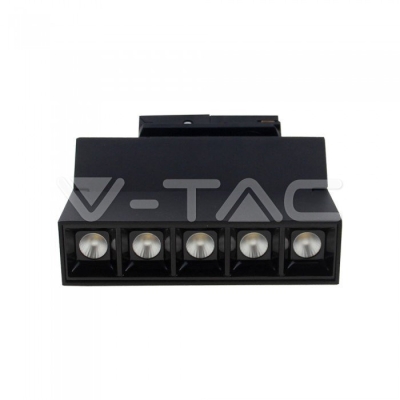 12W LED Линеен Релсов Монтаж SAMSUNG Чип Черен 5700К