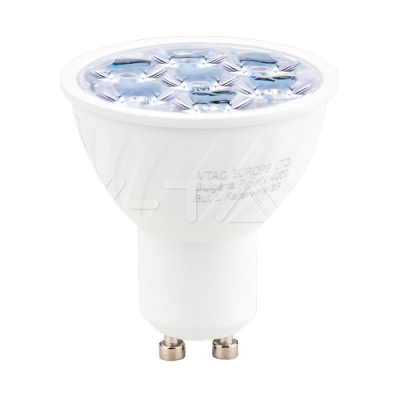 LED Крушка SAMSUNG Чип GU10 6W Пластик 10° 6400K
